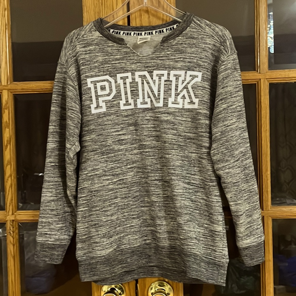 Victoria’s Secret Pink women gray sweatshirt in great condition.